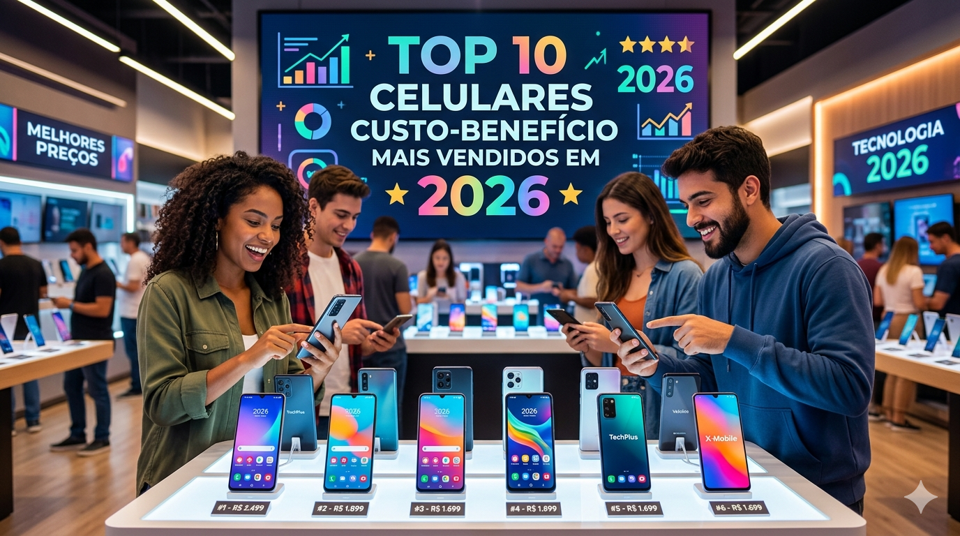 Top 10 Celulares Custo-Benefício Mais Vendidos em 2026