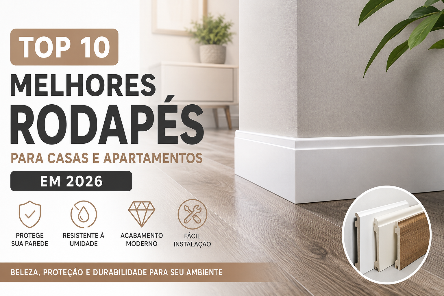 Melhores Rodapés para Casas e Apartamentos em 2026